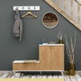 Hanah Home FİJEL Zapatero Roble y Blanco